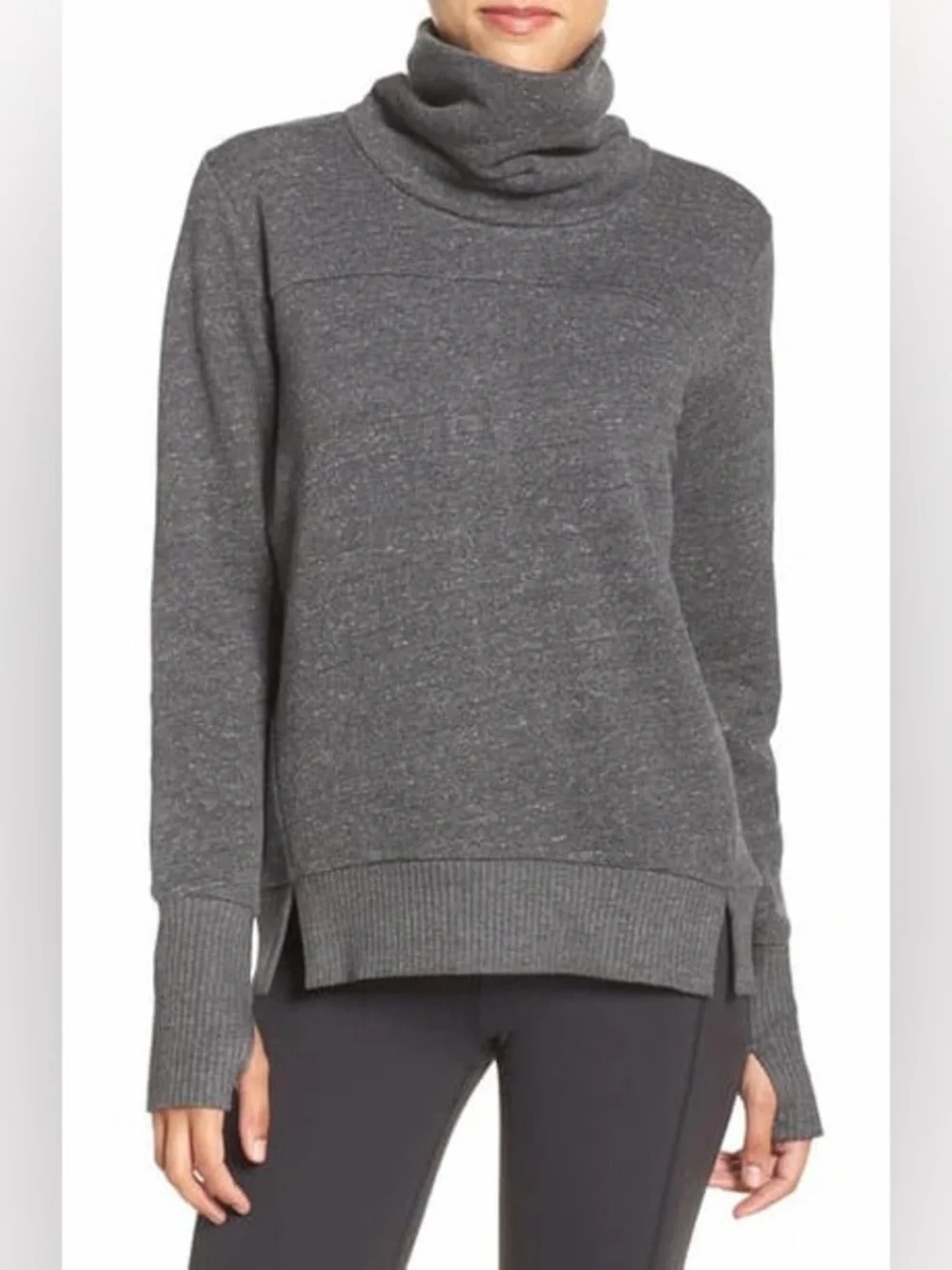 Alo Yoga Haze Cowl Neck Sweater Sz S